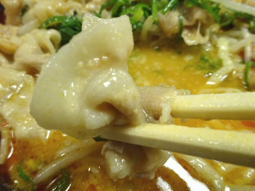 麺処若武者濃厚豚骨魚介辛肉味噌ラーメン豚肉画像
