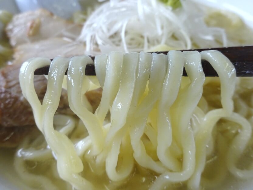 活力再生麺屋あじ庵食堂山葵潮そば麺画像