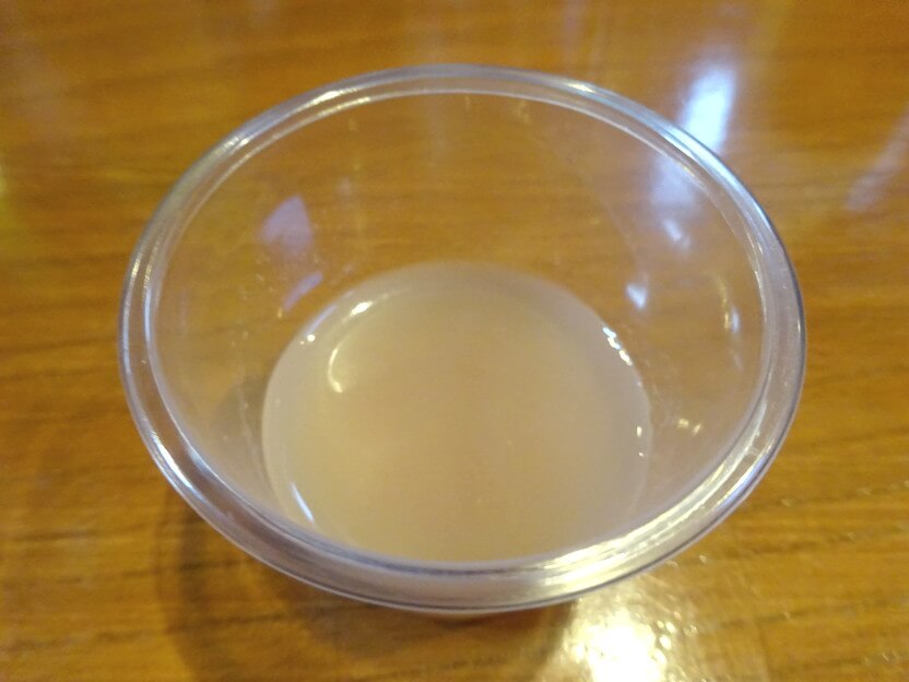ほまれ酒造株式会社本社日本酒原酒にごり酒イチゴ味試飲画像